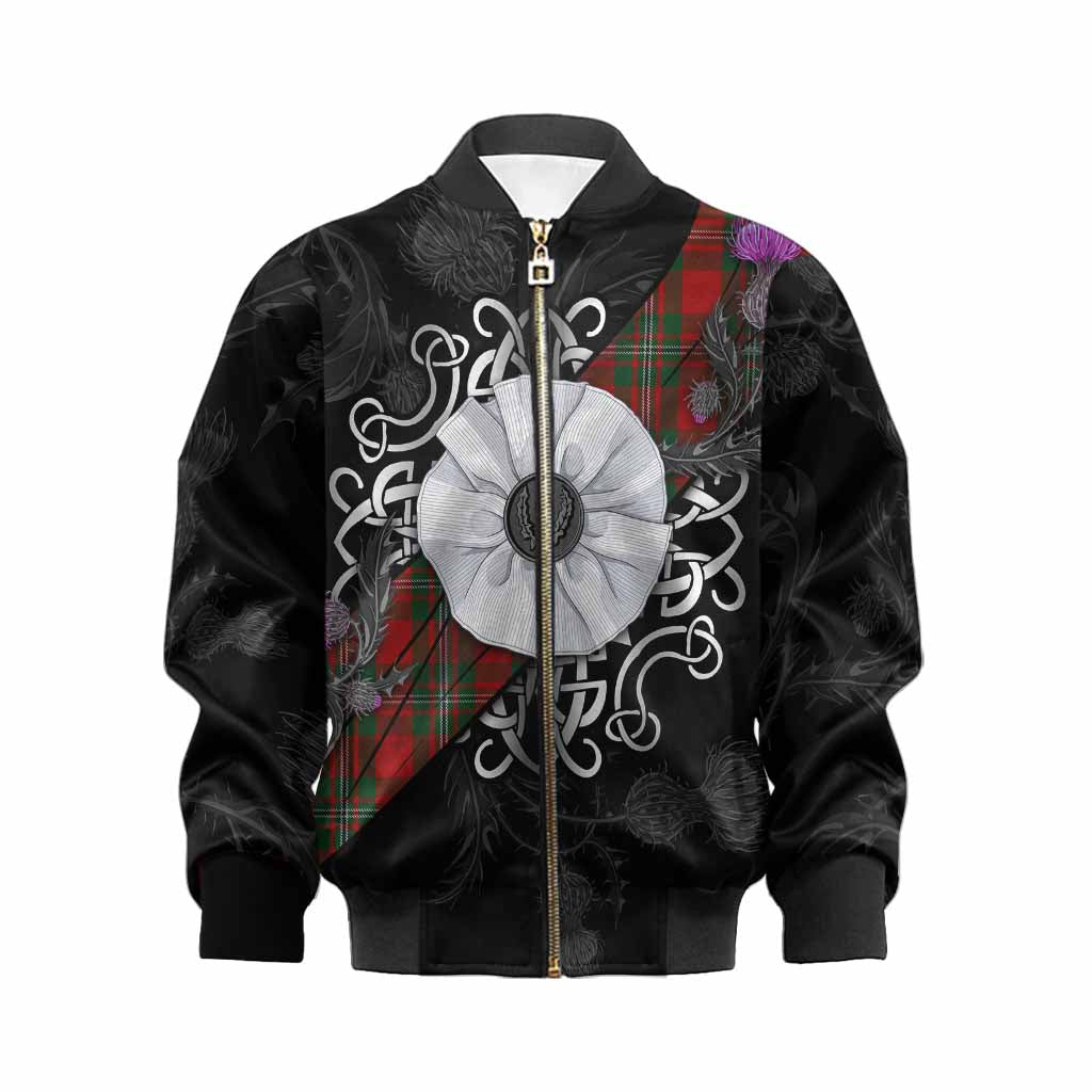 MacGregor (McGregor) Tartan Kid Bomber Jacket Jacobite White Rose Kid XS - Tartan Vibes Clothing