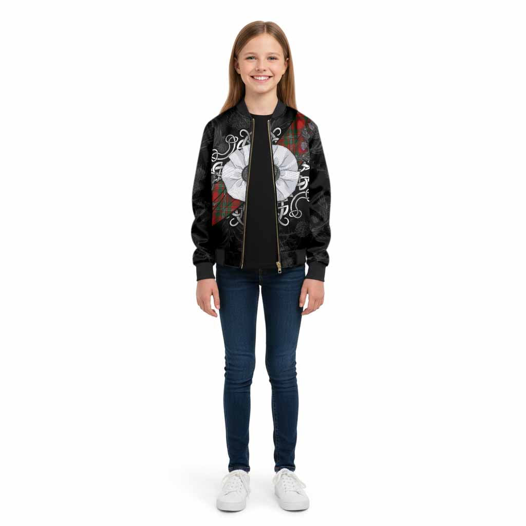 MacGregor (McGregor) Tartan Kid Bomber Jacket Jacobite White Rose - Tartan Vibes Clothing