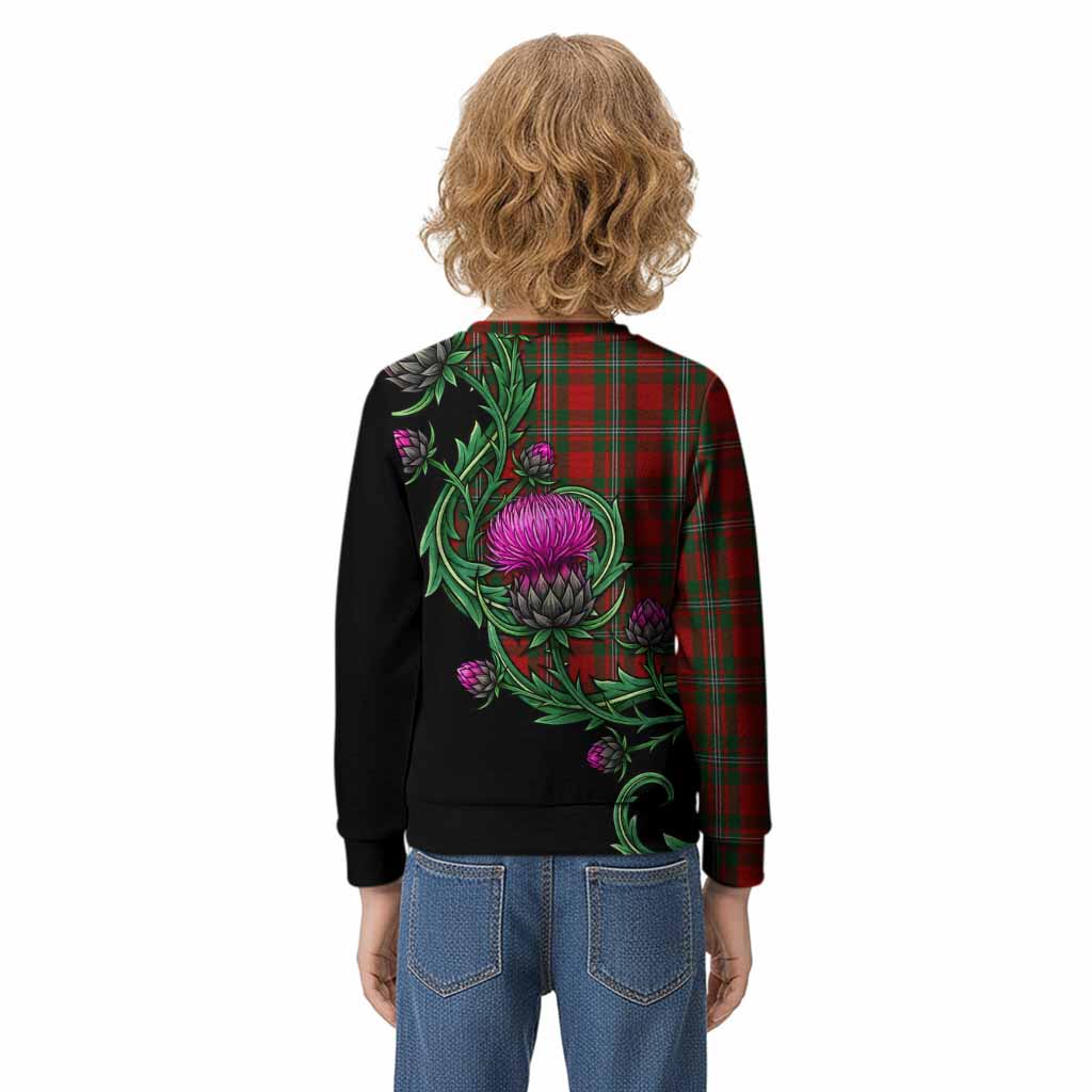MacGregor (McGregor) Tartan Kid Knitted Sweatshirt Resilient Scottish Thistle - Tartan Vibes Clothing