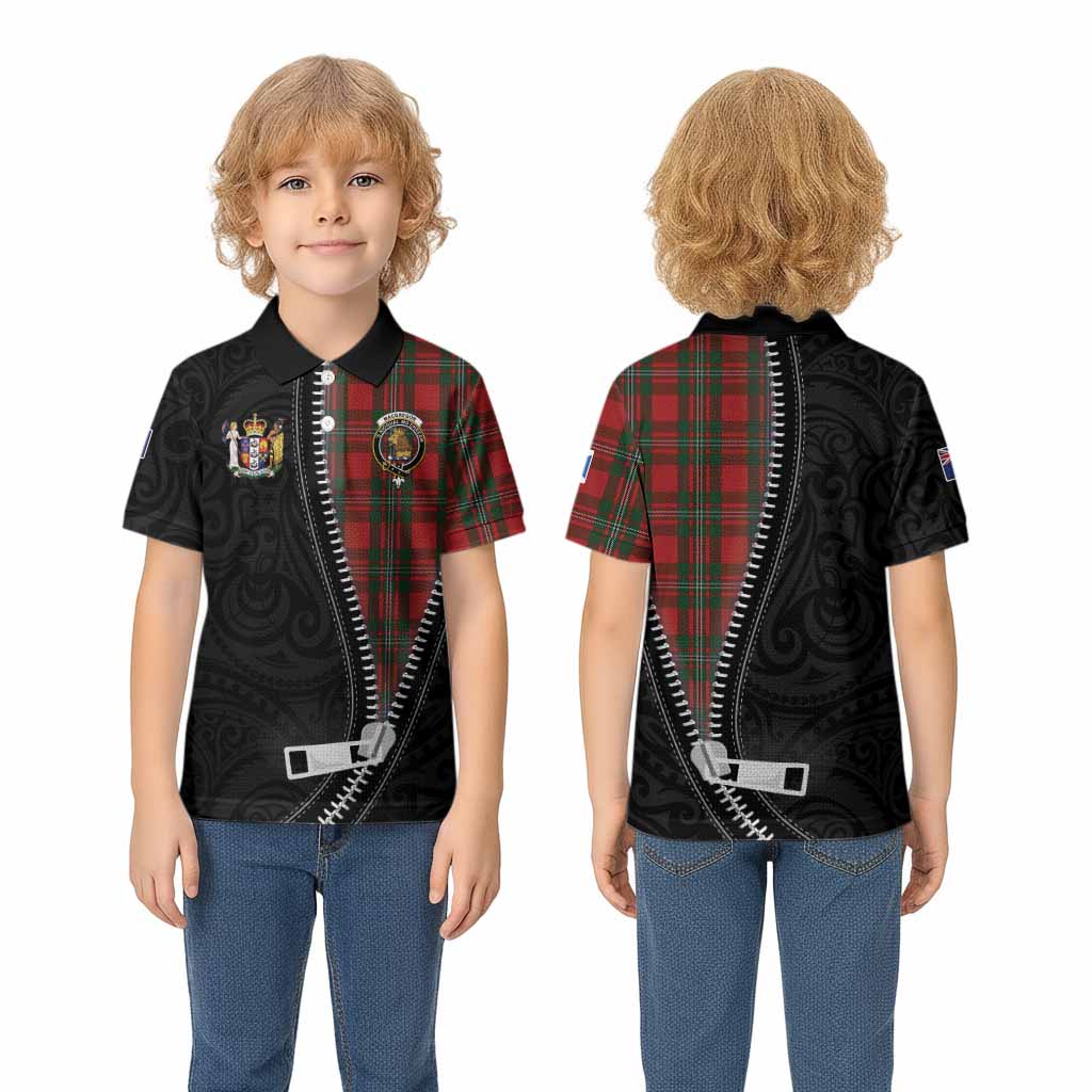 MacGregor (McGregor) Tartan Kid Polo Shirt New Zealand Pattern Unique Zipper Stylized