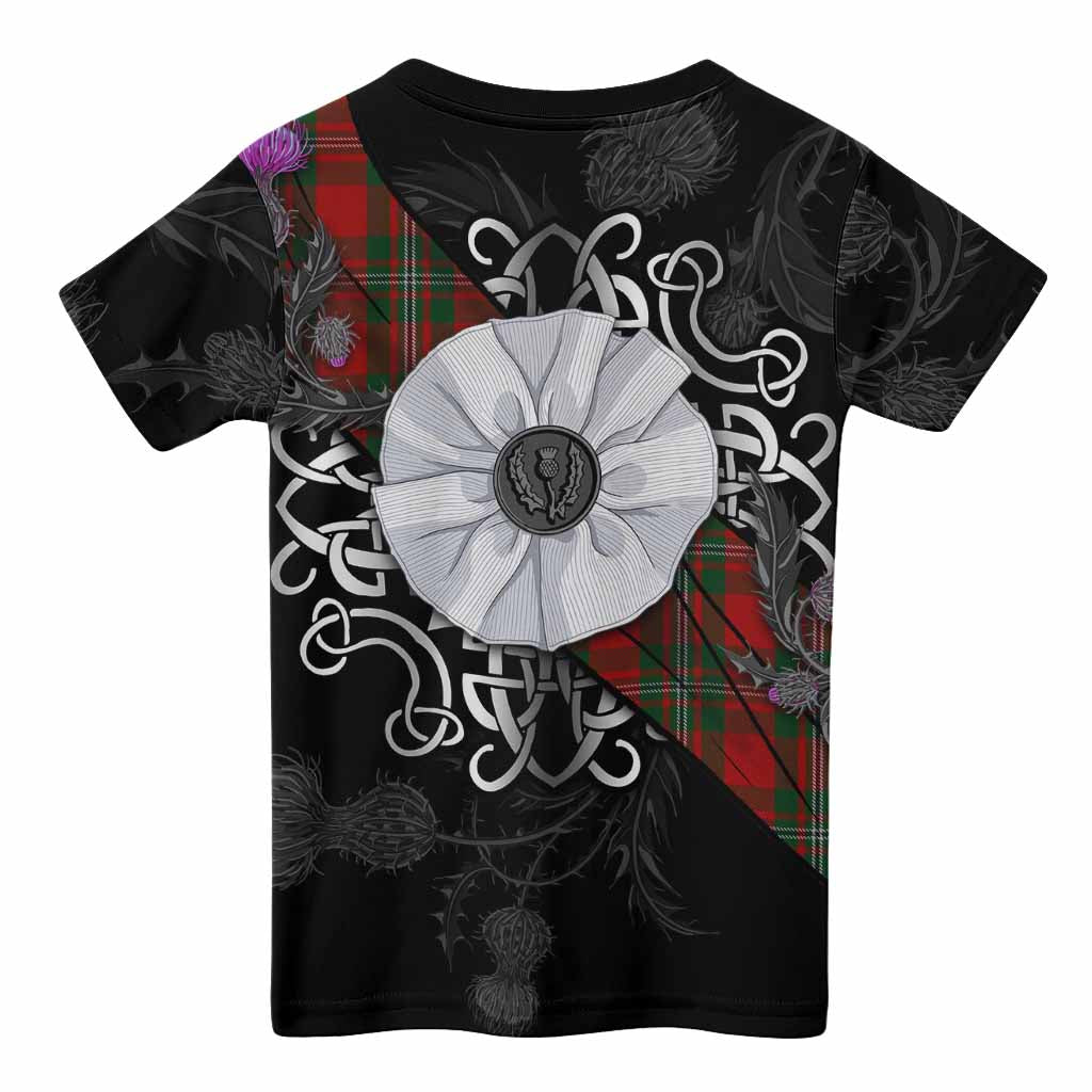 MacGregor (McGregor) Tartan Kid T-shirt Jacobite White Rose - Tartan Vibes Clothing