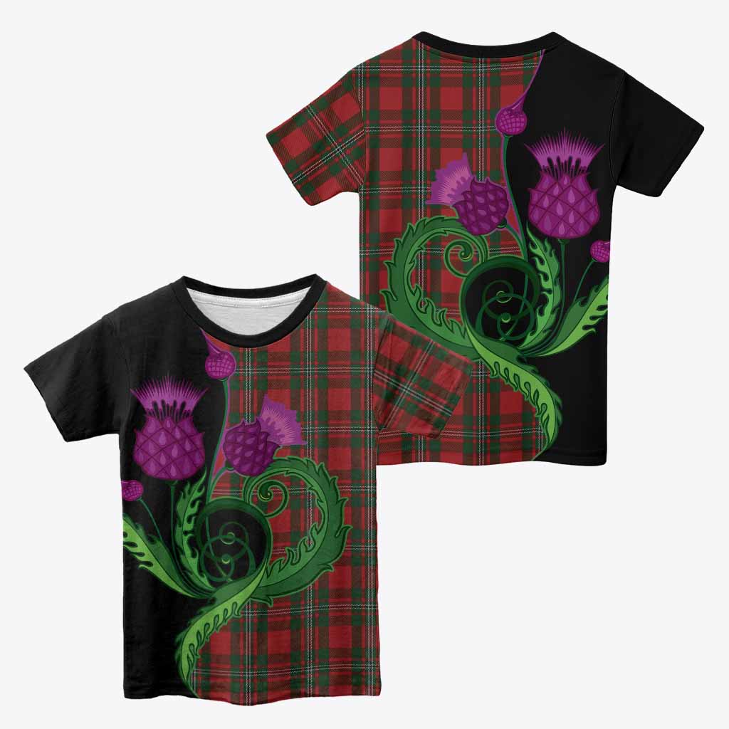 MacGregor (McGregor) Tartan Kid T-shirt Traditional Scottish Thistle