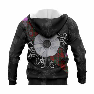 MacGregor (McGregor) Tartan Knitted Hoodie Jacobite White Rose - Tartan Vibes Clothing