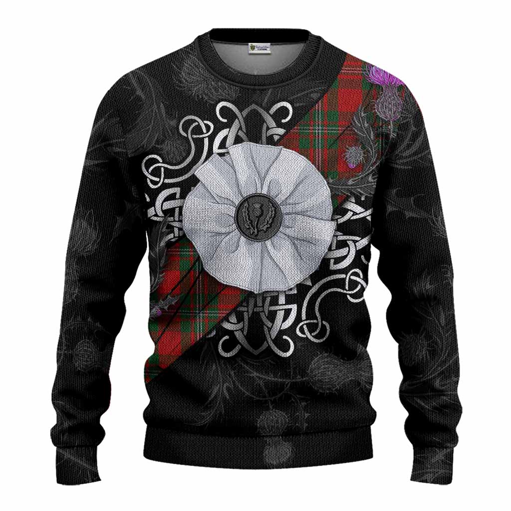 MacGregor (McGregor) Tartan Knitted Sweater Jacobite White Rose Unisex - Tartan Vibes Clothing