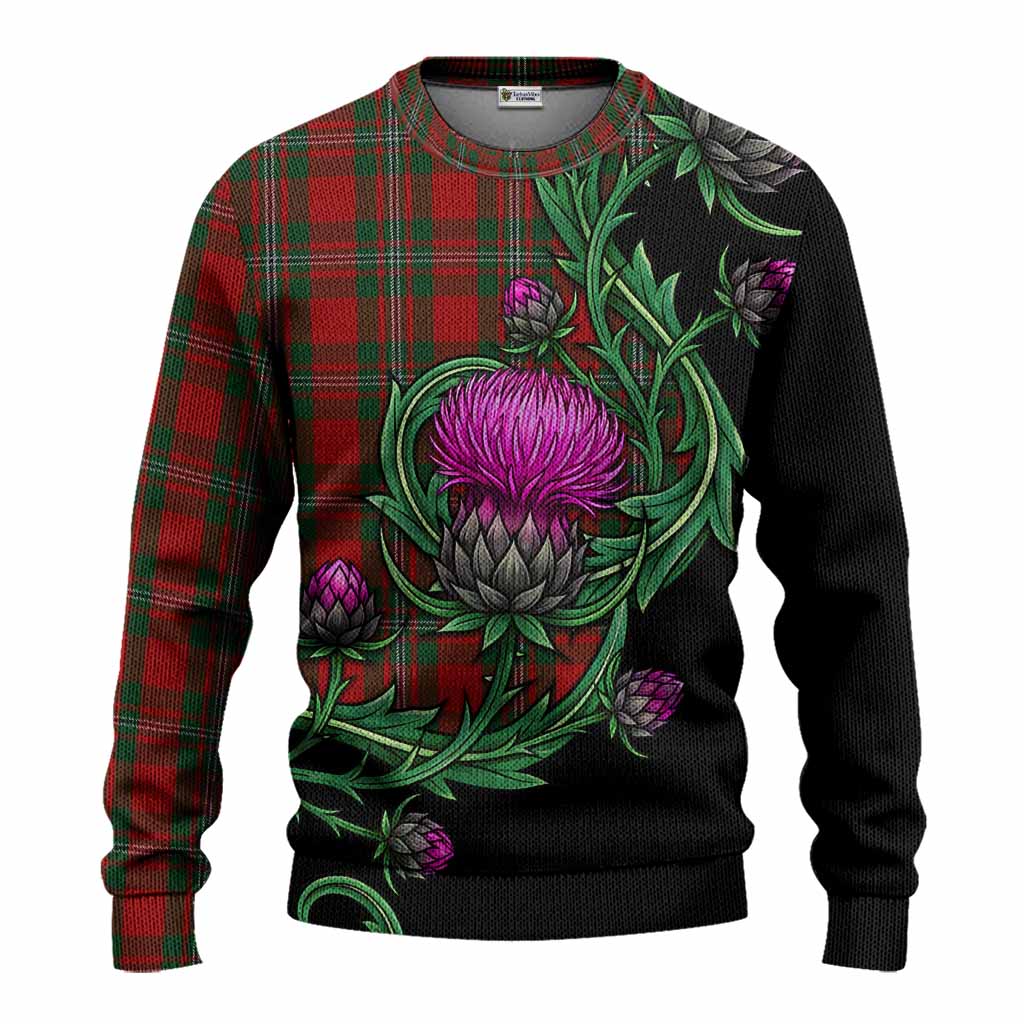 MacGregor (McGregor) Tartan Knitted Sweater Resilient Scottish Thistle Unisex - Tartan Vibes Clothing