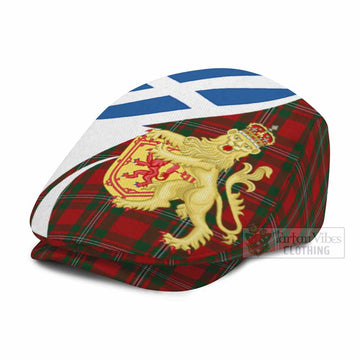 MacGregor (McGregor) Tartan Lion Rampant Flat Cap, Jeff Cap Classic Scottish Style