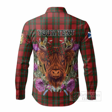 MacGregor (McGregor) Tartan Long Sleeve Button Shirts Scottish Thistle Heilan Coo