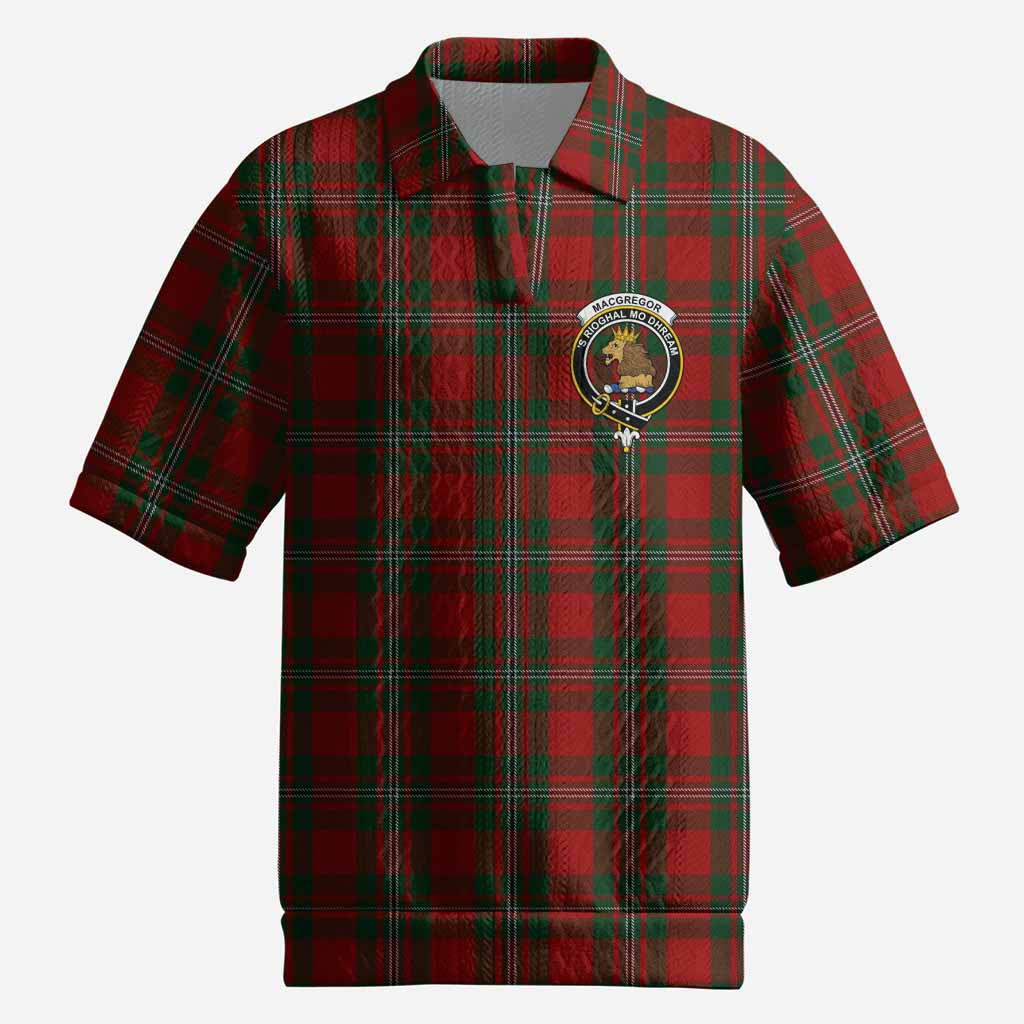 MacGregor (McGregor) Tartan Men’s Polo Sweater Top with Family Crest
