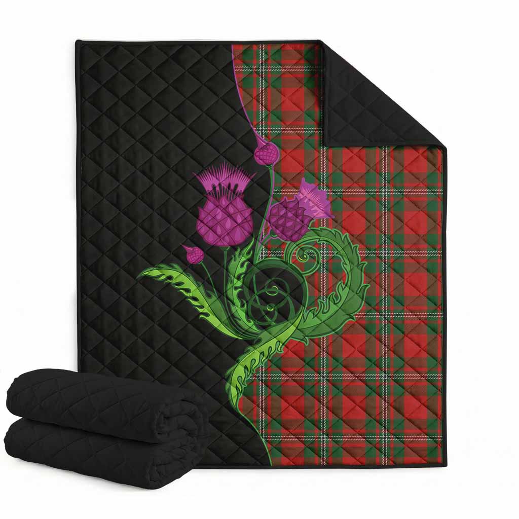 MacGregor (McGregor) Tartan Premium Quilt Traditional Scottish Thistle Super King Quilt 91" x 110" - Tartan Vibes Clothing