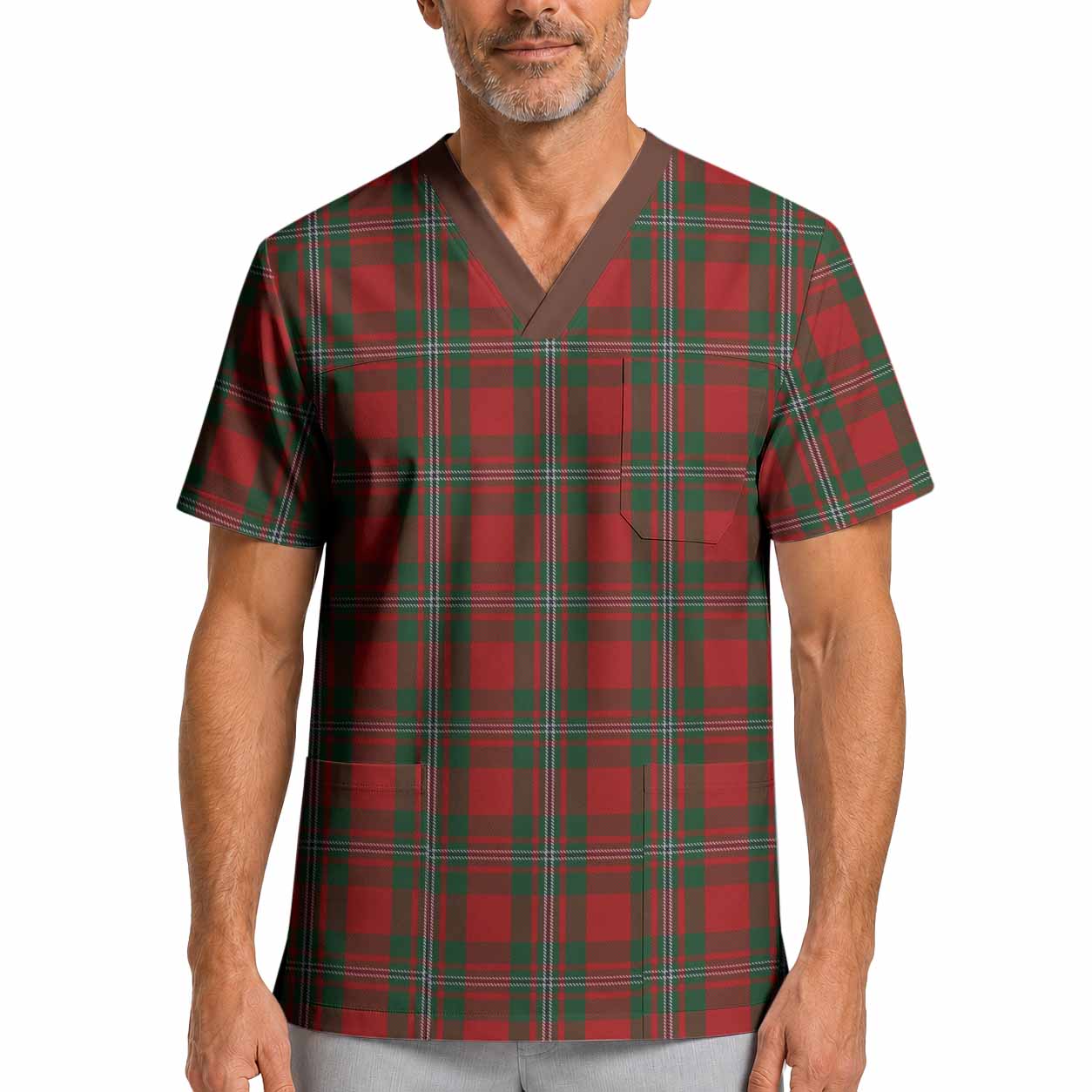 MacGregor (McGregor) Tartan Scrub Top XL - Tartan Vibes Clothing