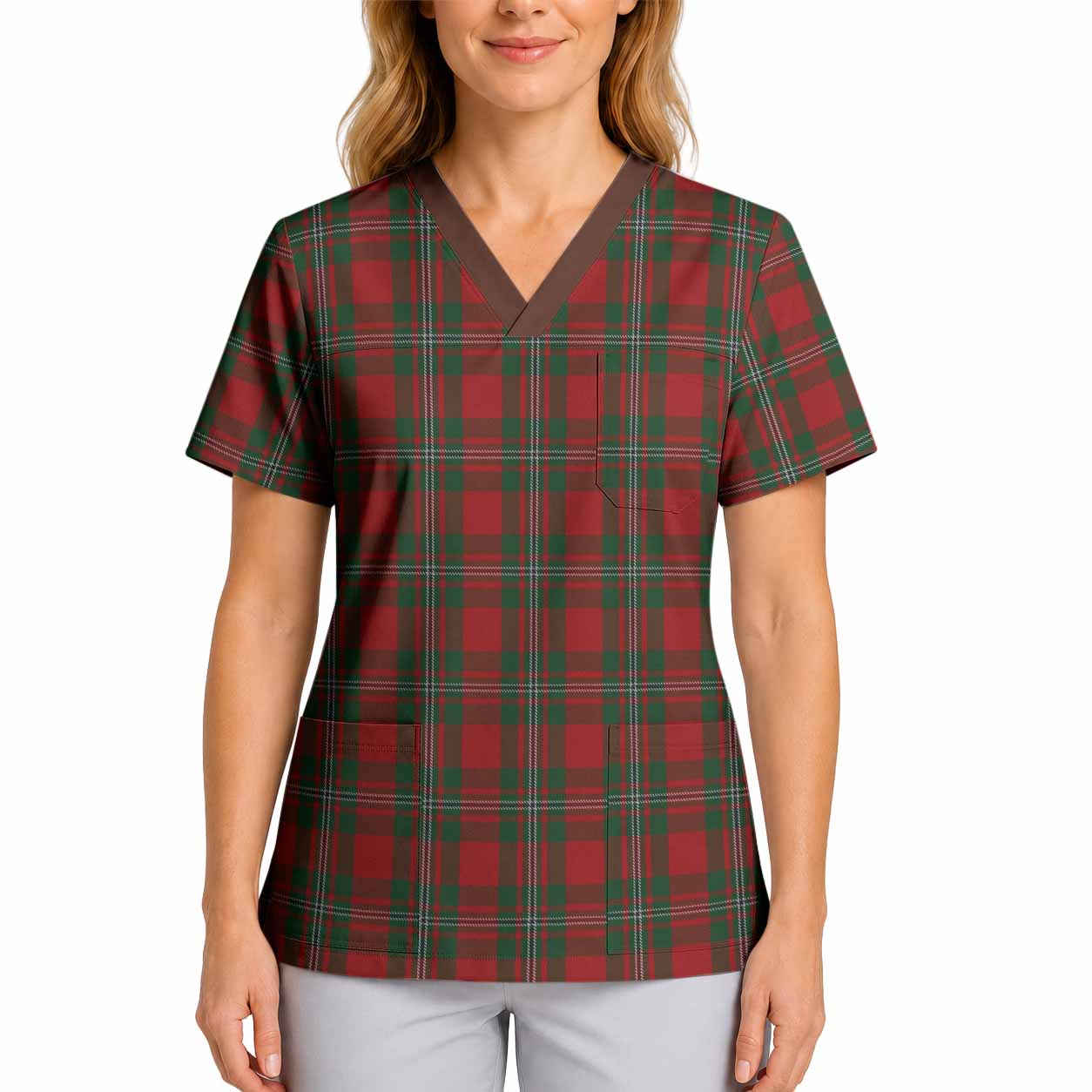 MacGregor (McGregor) Tartan Scrub Top 4XL - Tartan Vibes Clothing
