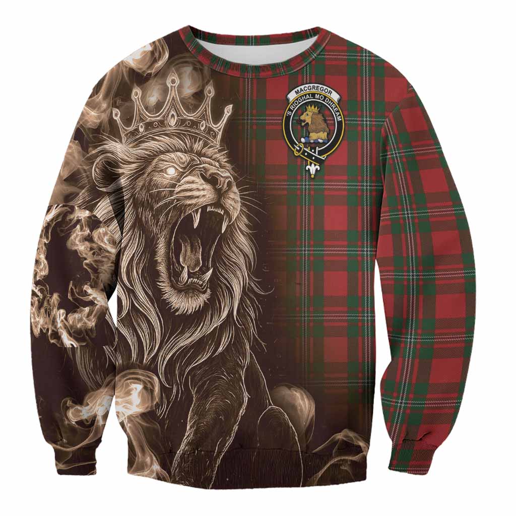 MacGregor (McGregor) Tartan Sweatshirt Roaring Lion Heritage Unisex - Tartan Vibes Clothing