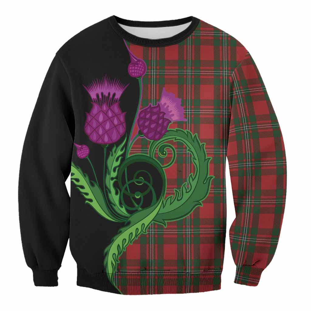MacGregor (McGregor) Tartan Sweatshirt Traditional Scottish Thistle