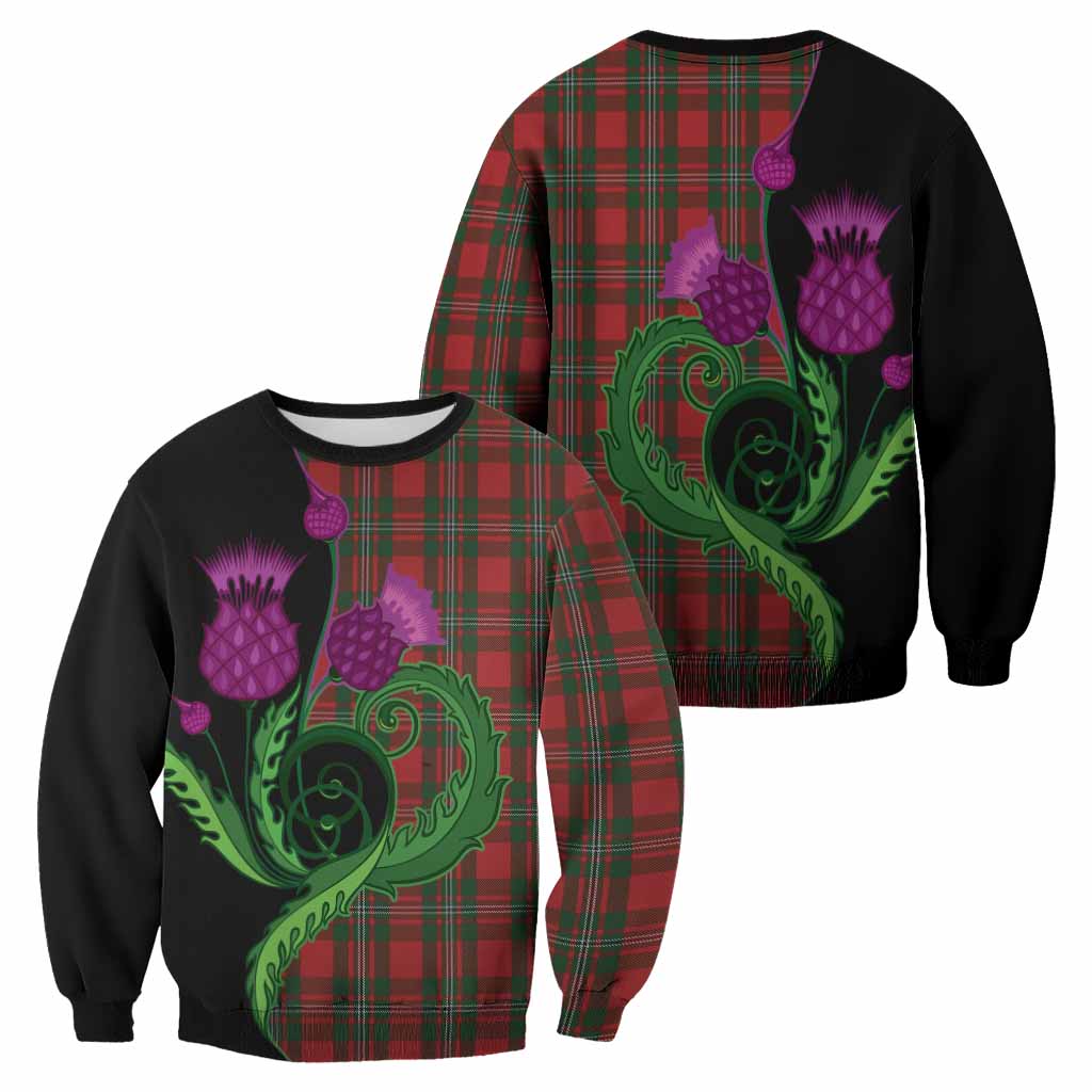 MacGregor (McGregor) Tartan Sweatshirt Traditional Scottish Thistle