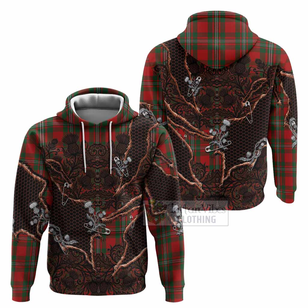 MacGregor (McGregor) Tartan Thistle Dark Gothic Hoodie - Tartan Vibes Clothing
