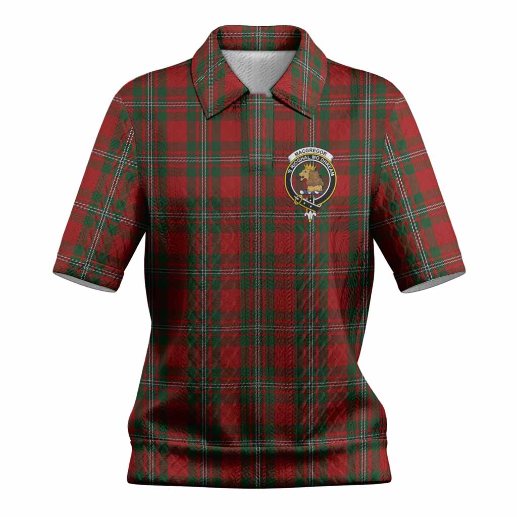 MacGregor (McGregor) Tartan Women’s Polo Sweater Top with Family Crest