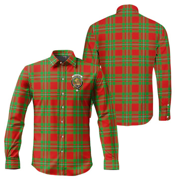 MacGregor Modern Tartan Long Sleeve Button Up Shirt with Family Crest