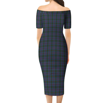 MacHardy Tartan Off Shoulder Lady Dress - Tartanvibesclothing