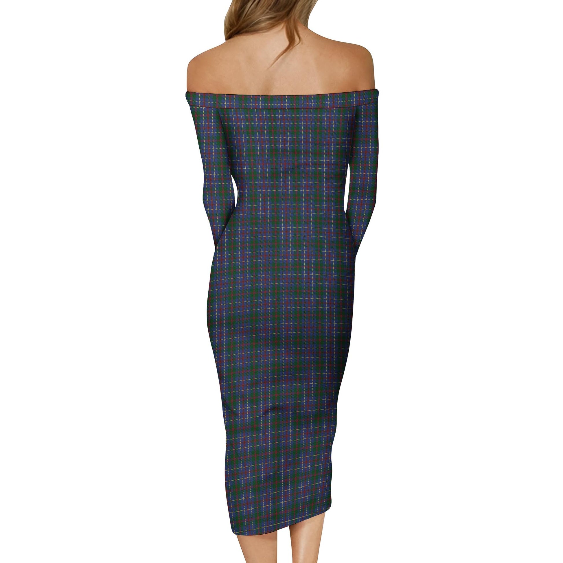 MacHardy Tartan Off Shoulder Lady Dress - Tartanvibesclothing