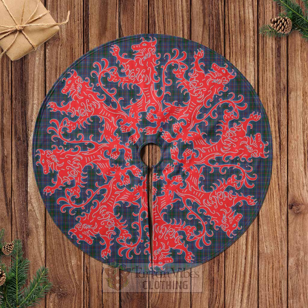 Tartan Vibes Clothing MacHardy (McHardy) Tartan Christmas Tree Skirt Lion Rampant Style