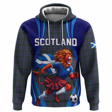 MacHardy (McHardy) Scotland Football Tartan Hoodie Lion Mascot Go Scottish Pullover Hoodie - Tartan Vibes Clothing