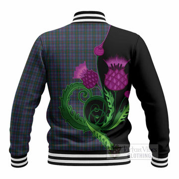 MacHardy (McHardy) Tartan Baseball Jacket Traditional Scottish Thistle