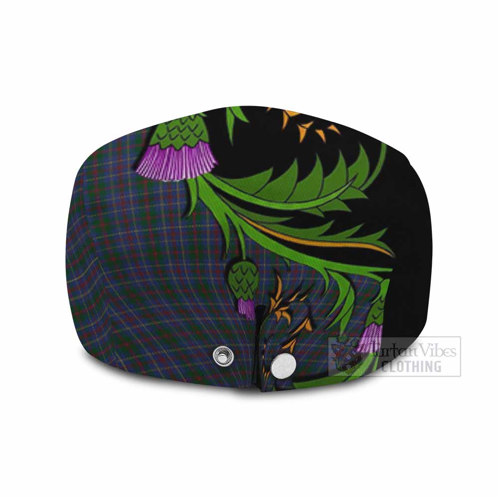 MacHardy (McHardy) Tartan Flat Cap, Jeff Cap Scottish Thistle Pride Heritage Art