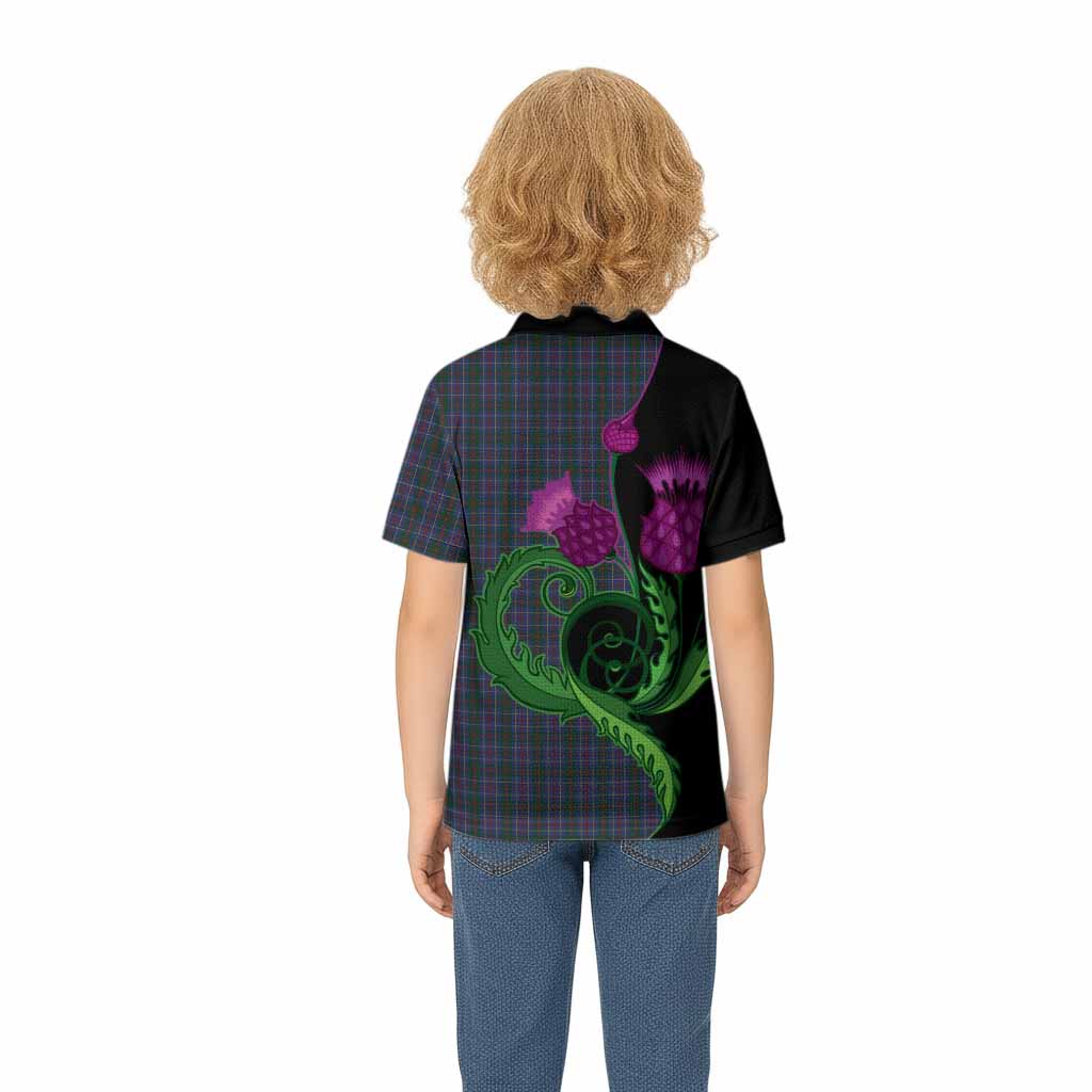 MacHardy (McHardy) Tartan Kid Polo Shirt Traditional Scottish Thistle