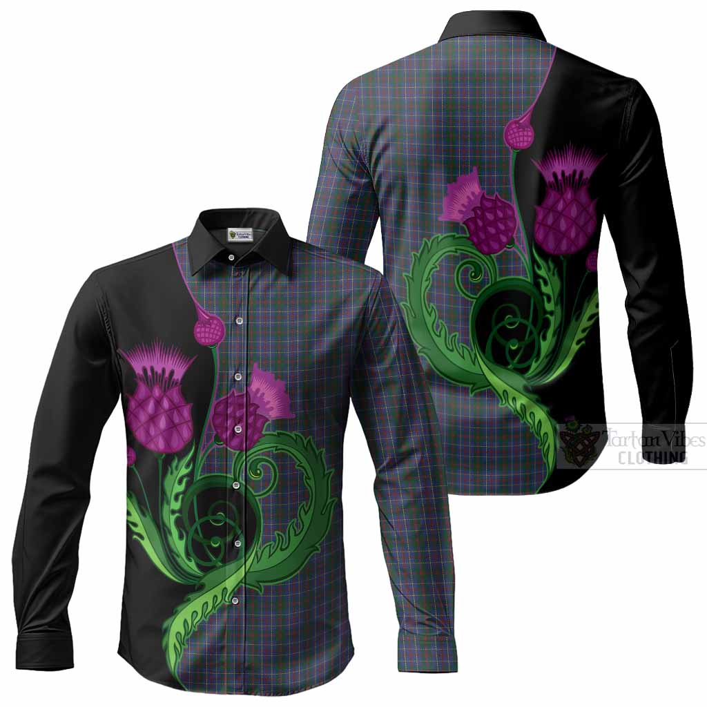 MacHardy (McHardy) Tartan Long Sleeve Button Shirts Traditional Scottish Thistle