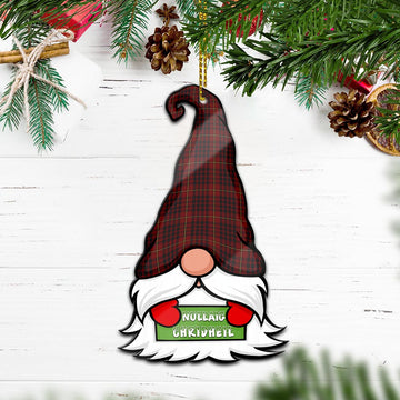 MacIan Gnome Christmas Ornament with His Tartan Christmas Hat