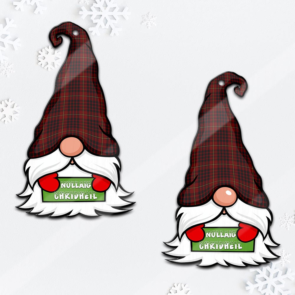 MacIan (McIan) Gnome Christmas Ornament with His Tartan Christmas Hat - Tartan Vibes Clothing