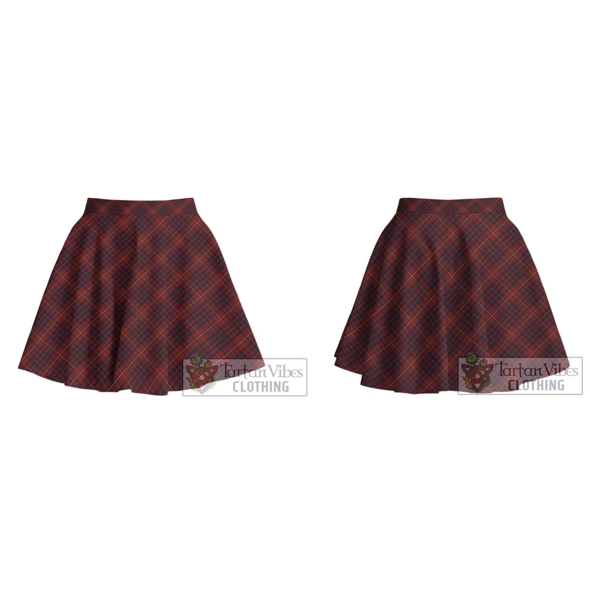 MacIan (McIan) Tartan Women's Plated Mini Skirt Cross Style - Tartan Vibes Clothing