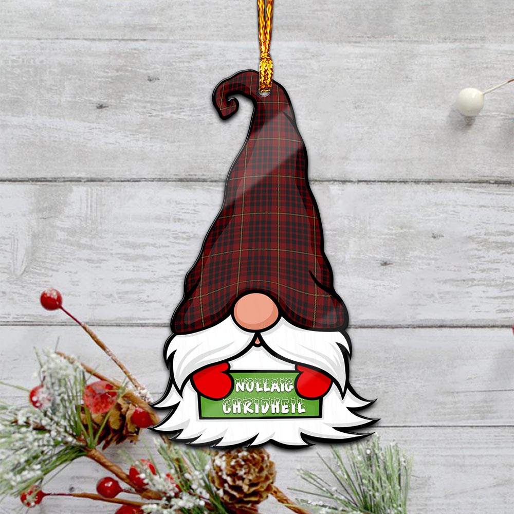 MacIan (McIan) Gnome Christmas Ornament with His Tartan Christmas Hat - Tartan Vibes Clothing