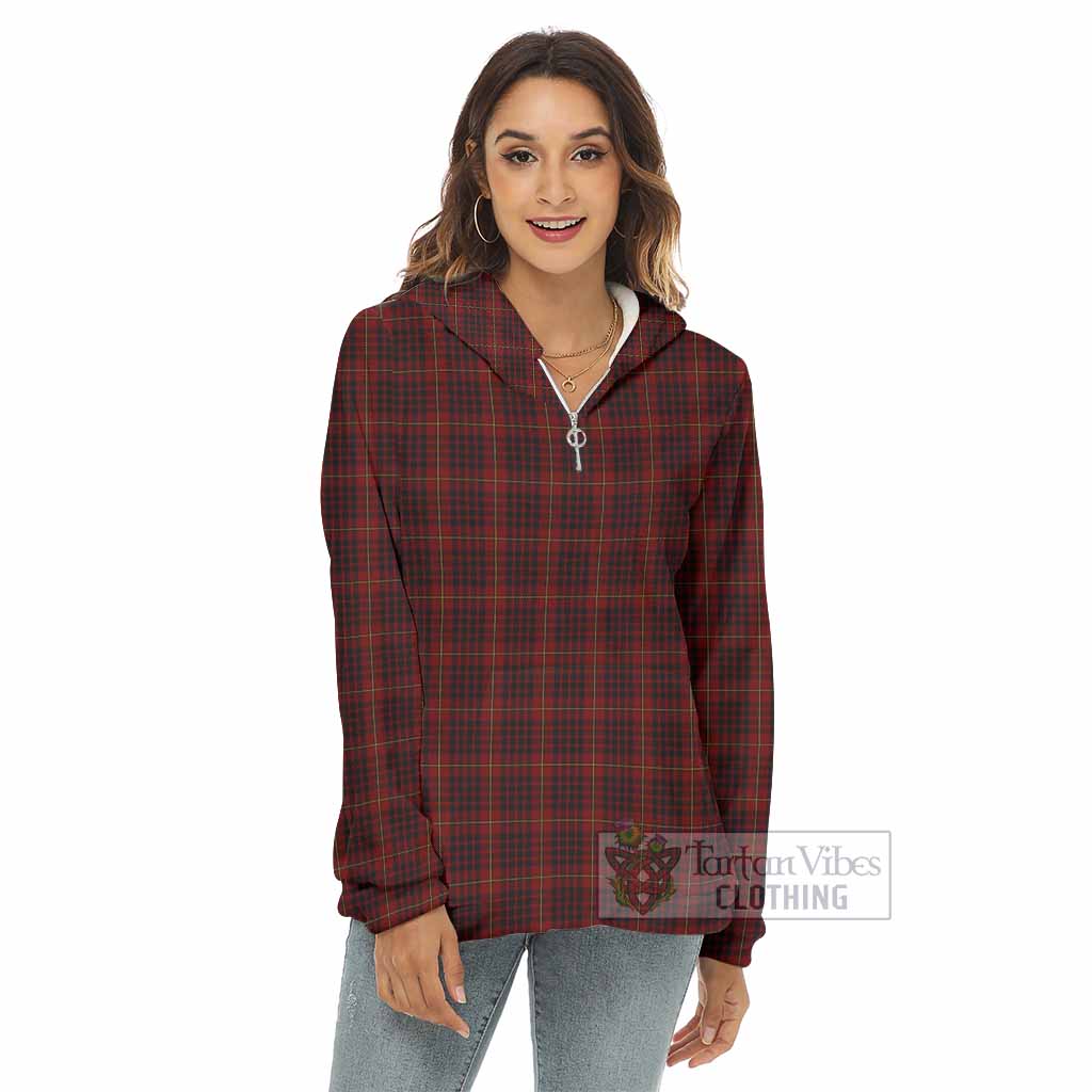 MacIan (McIan) Tartan Women's Borg Fleece Hoodie with Half Zip - Tartan Vibes Clothing