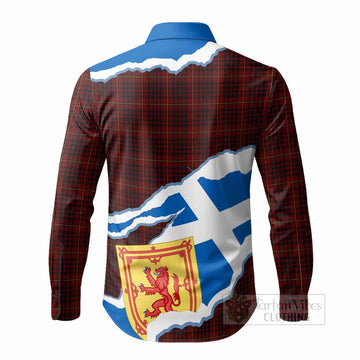 MacIan (McIan) Scotland Football Tartan Long Sleeve Button Shirts We'll Be Coming