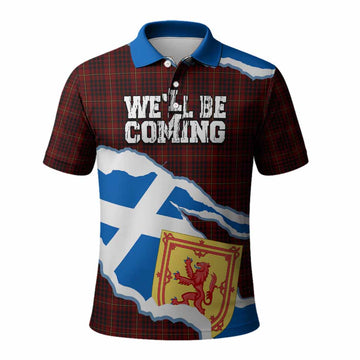 MacIan (McIan) Scotland Football Tartan Polo Shirt We'll Be Coming Kid - Tartan Vibes Clothing