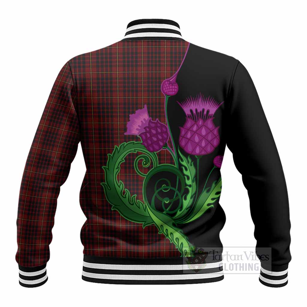 MacIan (McIan) Tartan Baseball Jacket Traditional Scottish Thistle