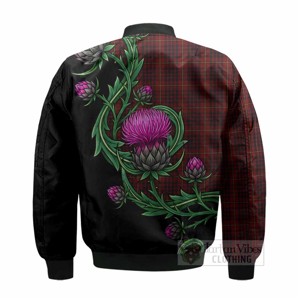 MacIan (McIan) Tartan Bomber Jacket Resilient Scottish Thistle - Tartan Vibes Clothing
