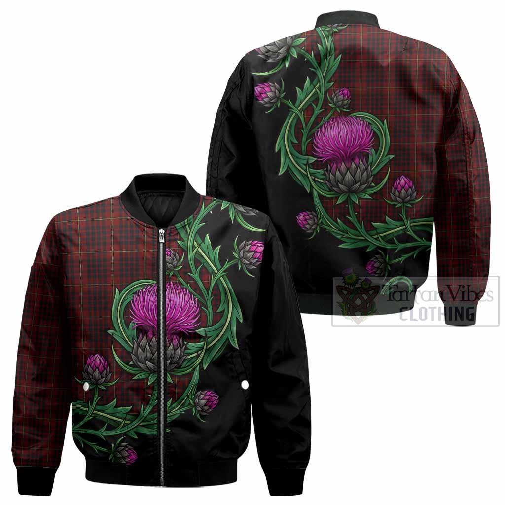 MacIan (McIan) Tartan Bomber Jacket Resilient Scottish Thistle - Tartan Vibes Clothing