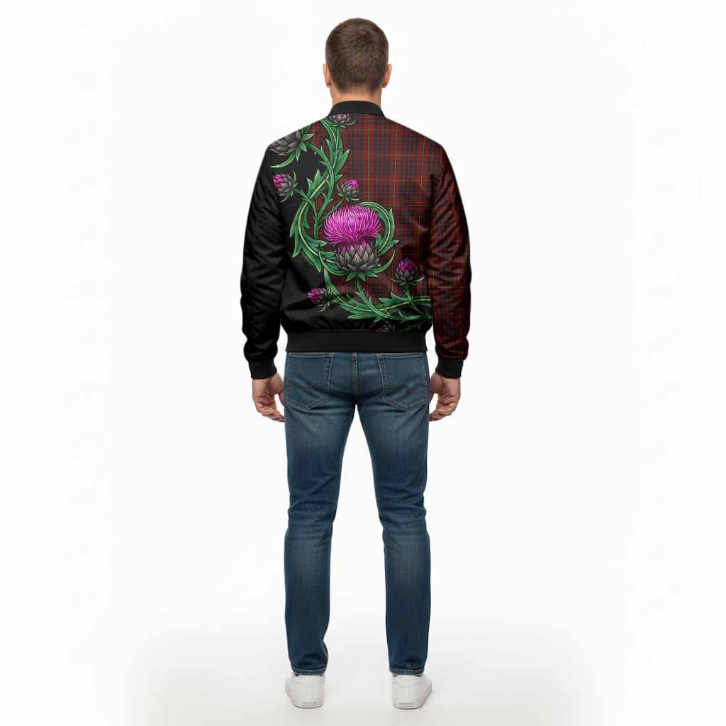 MacIan (McIan) Tartan Bomber Jacket Resilient Scottish Thistle - Tartan Vibes Clothing