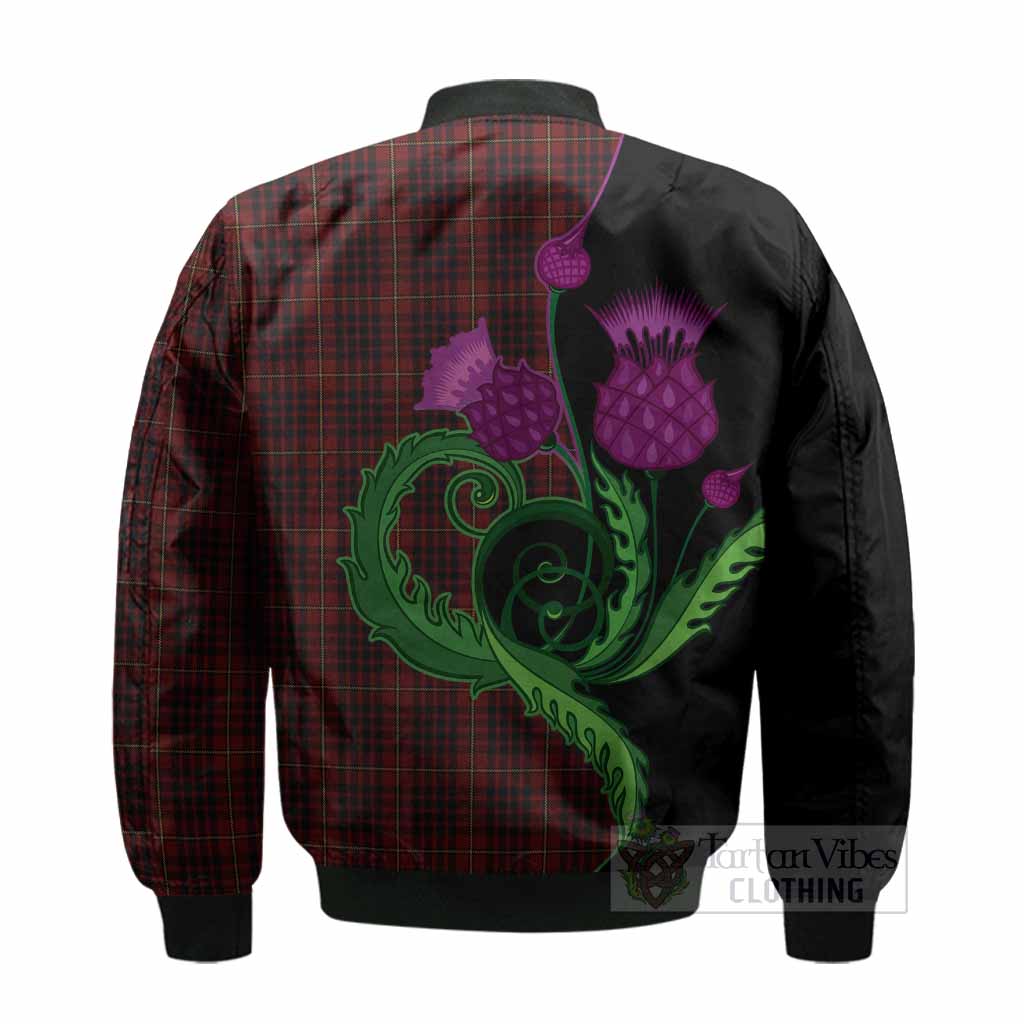 MacIan (McIan) Tartan Bomber Jacket Traditional Scottish Thistle