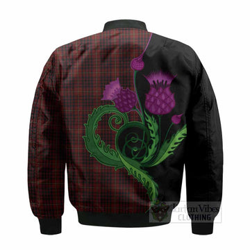 MacIan (McIan) Tartan Bomber Jacket Traditional Scottish Thistle