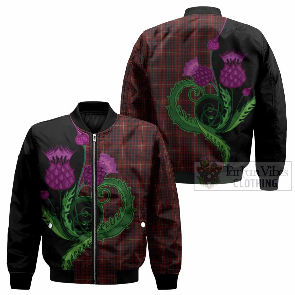 MacIan (McIan) Tartan Bomber Jacket Traditional Scottish Thistle