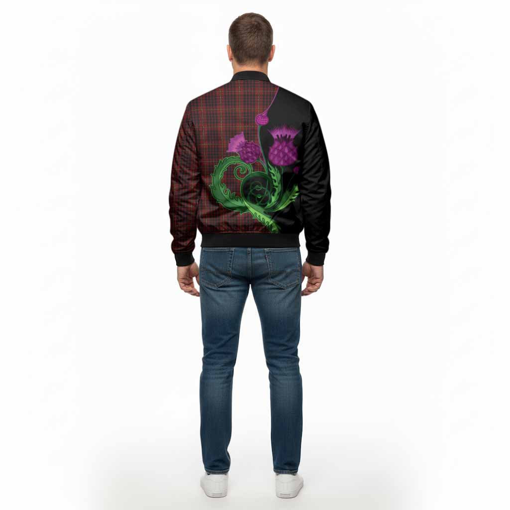 MacIan (McIan) Tartan Bomber Jacket Traditional Scottish Thistle