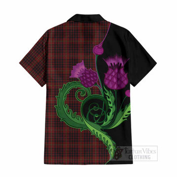 MacIan (McIan) Tartan Cotton Hawaiian Shirt Traditional Scottish Thistle