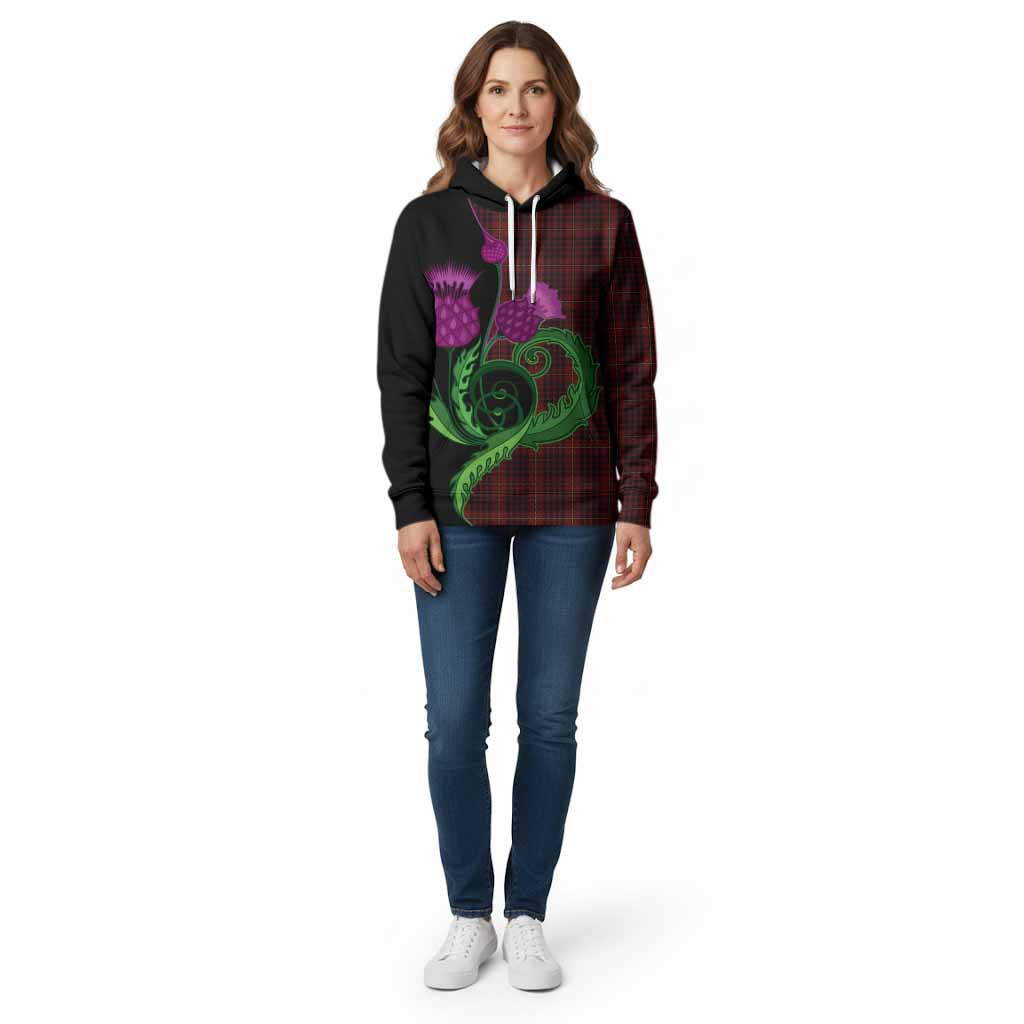 MacIan (McIan) Tartan Cotton Hoodie Traditional Scottish Thistle