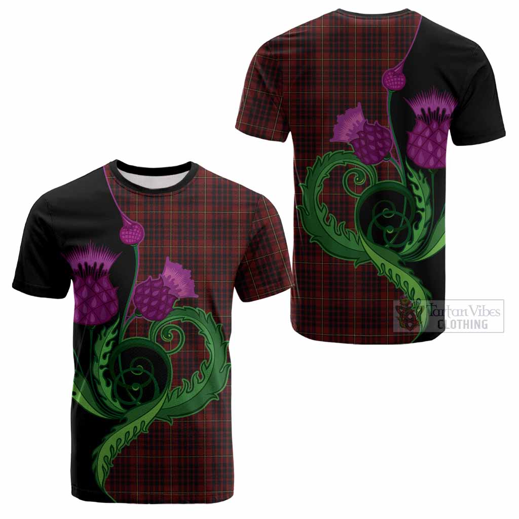 MacIan (McIan) Tartan Cotton T-shirt Traditional Scottish Thistle