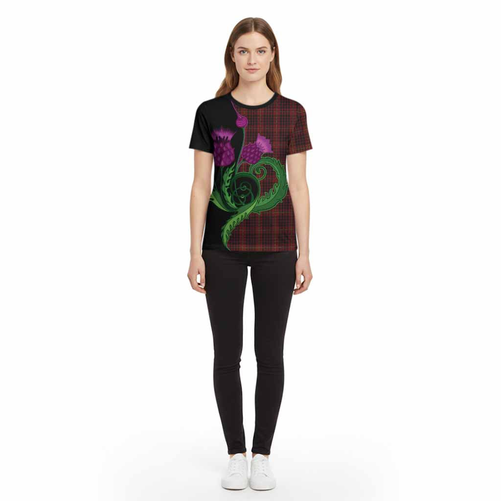 MacIan (McIan) Tartan Cotton T-shirt Traditional Scottish Thistle