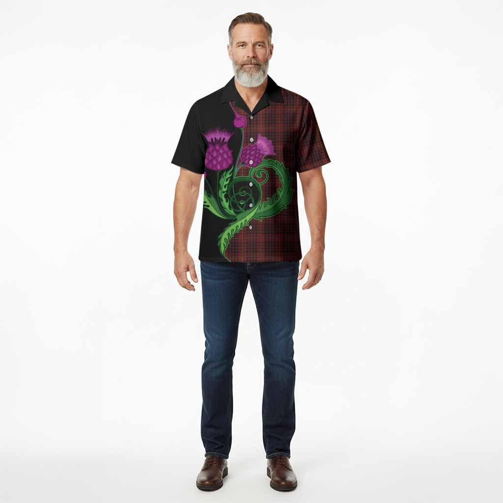 MacIan (McIan) Tartan Hawaiian Shirt Traditional Scottish Thistle