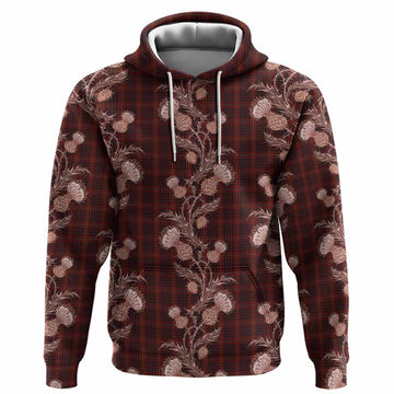 MacIan (McIan) Tartan Hoodie Seamless Scottish Thistle Flowers